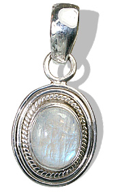 Design 8502: white moonstone ethnic pendants