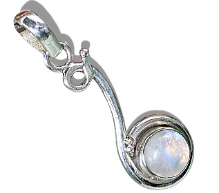 Design 8532: white moonstone brides-maids pendants