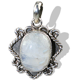 Design 8646: white moonstone pendants