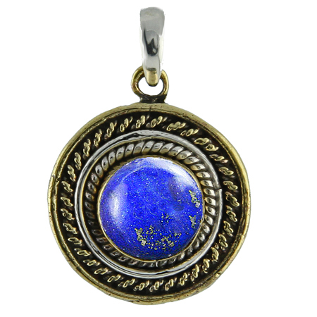 Design 8891: blue lapis lazuli pendants