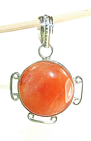 Design 8907: orange carnelian pendants