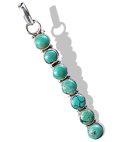 Design 8937: blue,green turquoise american-southwest pendants