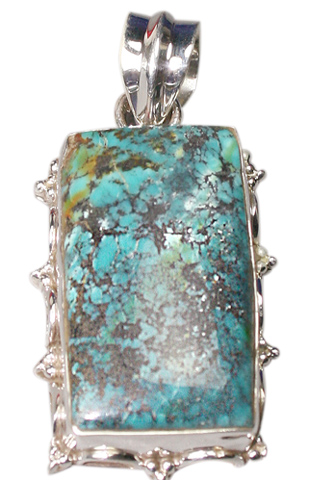 Design 9065: green turquoise american-southwest pendants