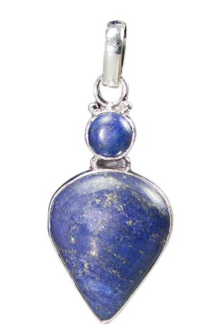 Design 9151: blue lapis lazuli drop pendants