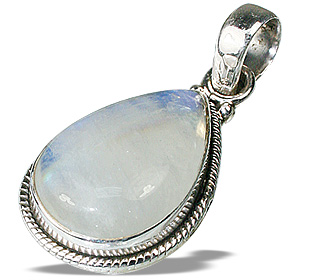 Design 941: blue,white moonstone drop pendants