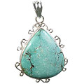 Design 16011: green turquoise american-southwest pendants
