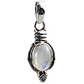 8652: white moonstone pendants