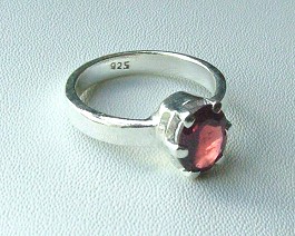 Design 1236: red garnet rings