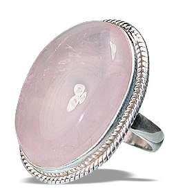 Design 1564: pink rose quartz rings