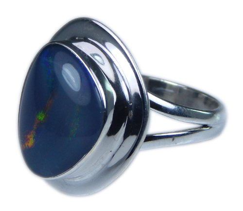 Design 21225: multi-color opal rings