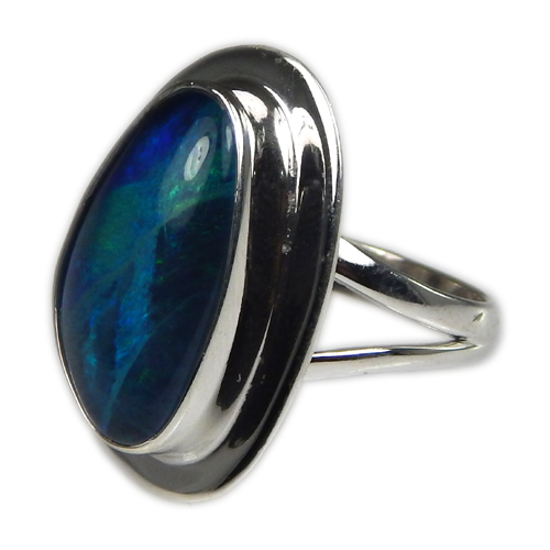 Design 21228: multi-color opal rings