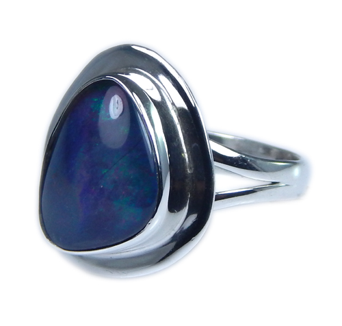Design 21231: multi-color opal rings