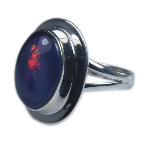 Design 21243: multi-color opal rings