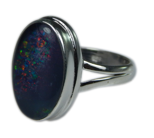 Design 21246: multi-color opal rings