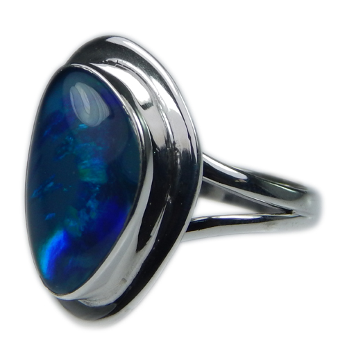 Design 21253: multi-color opal rings