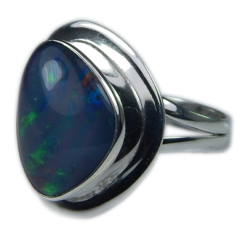 Design 21254: multi-color opal rings