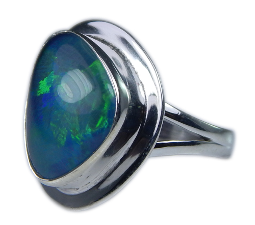 Design 21260: multi-color opal rings
