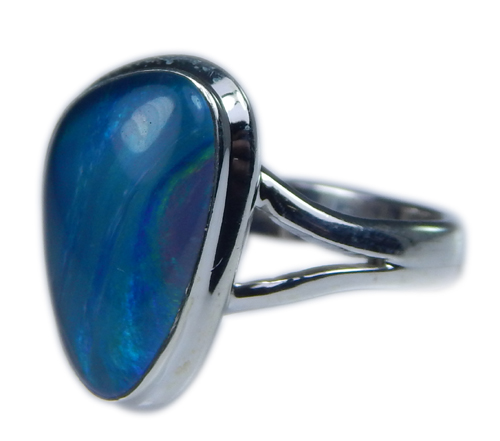 Design 21264: multi-color opal rings
