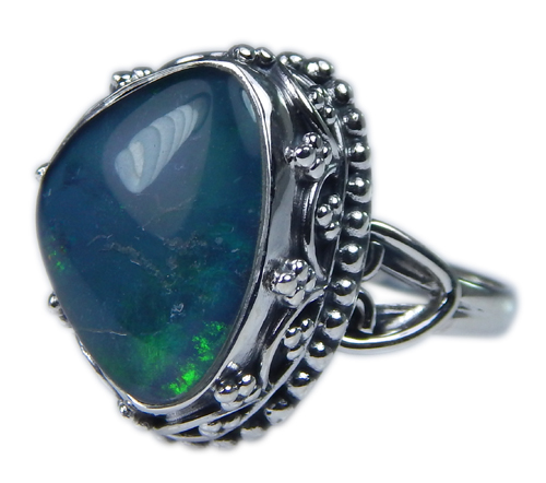 Design 21268: multi-color opal rings