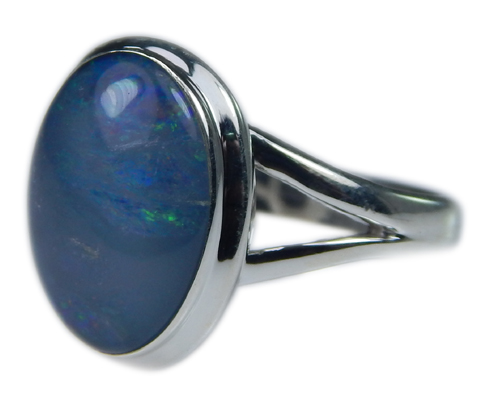 Design 21270: multi-color opal rings
