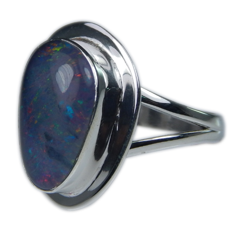 Design 21271: multi-color opal rings