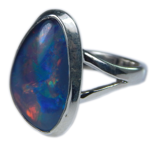Design 21274: multi-color opal rings