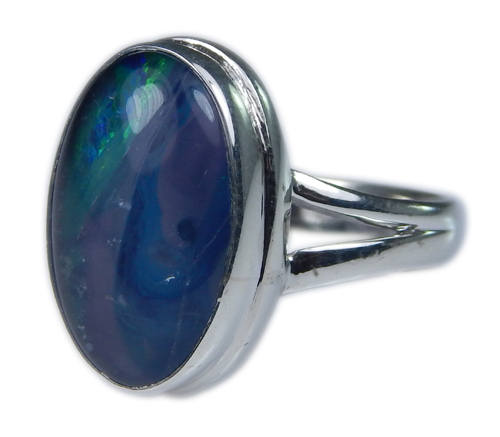 Design 21276: multi-color opal rings