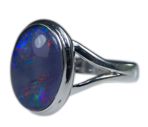 Design 21277: multi-color opal rings