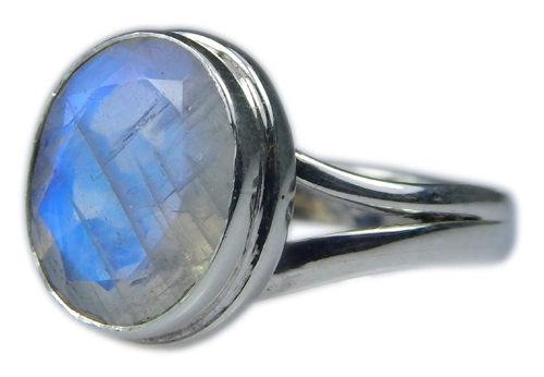 Design 21340: blue,white moonstone rings