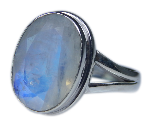 Design 21342: blue,white moonstone rings