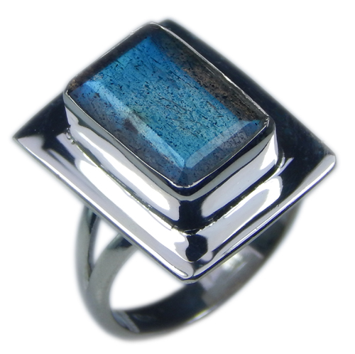 Design 21551: blue,gray labradorite rings