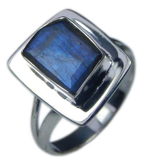 Design 21561: blue,gray labradorite rings