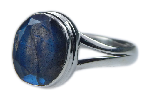 Design 21566: blue,gray labradorite rings