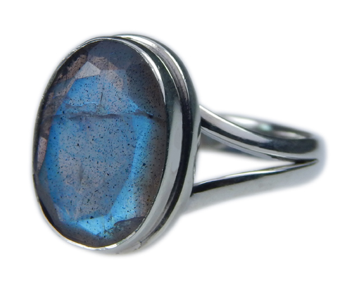 Design 21570: blue,gray labradorite rings