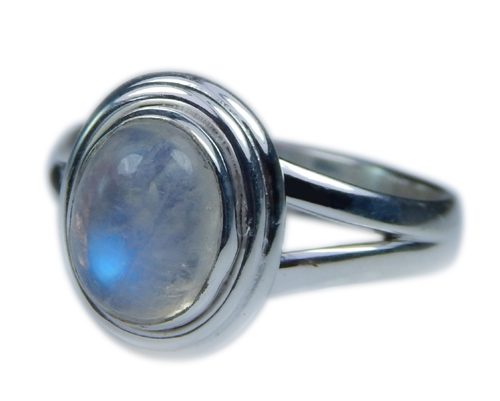 Design 21644: blue,white moonstone rings