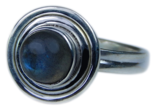 Design 21682: blue,gray moonstone rings