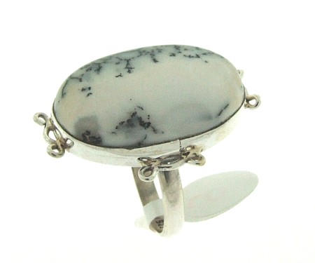 Design 3048: white,grey opal rings