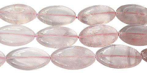 Design 11740: pink rose quartz oval beads