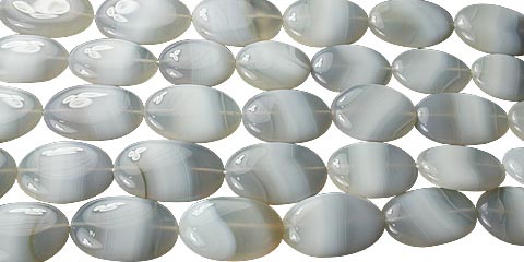 Design 11747: white banded onyx oval beads