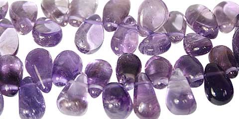 Design 11775: purple amethyst tear-drop beads