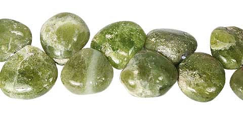 Design 11778: Green chrysoprase beads