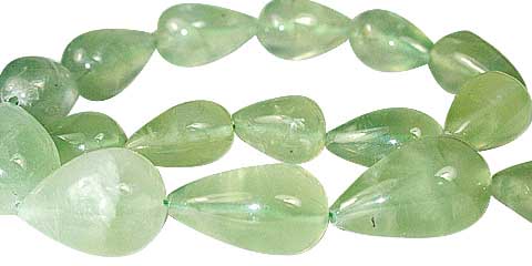 Design 11814: green prehnite beads