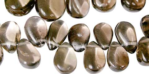 Design 11822: brown smoky quartz beads