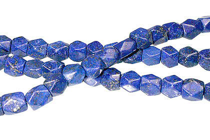 Design 13335: blue lapis lazuli faceted beads