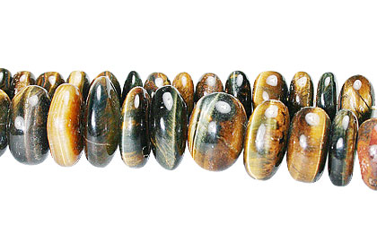 Design 13355: black,brown tiger eye rondelle beads
