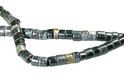 Design 13360: black,brown tiger eye heishi beads