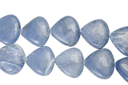 Design 13363: blue,white agate tear-drop beads