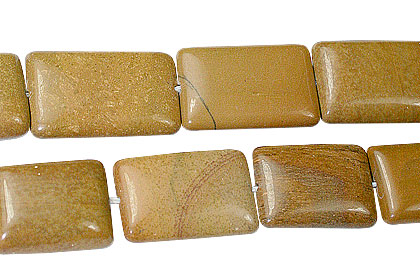 Design 13371: brown jasper rectangular beads