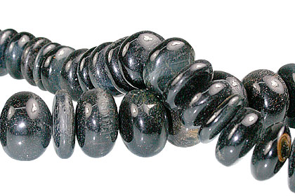 Design 13378: black,brown tiger eye rondelle beads