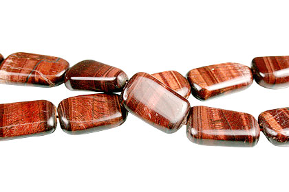 Design 13408: brown,red tiger eye beads